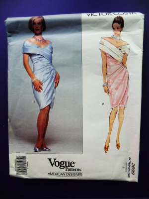 Vogue Pattern # 2688 UNCUT Misses Formal Dress Size 8