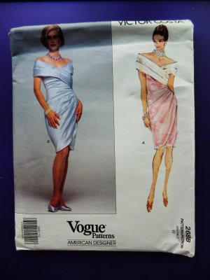 Vogue Pattern # 2688 UNCUT Misses Formal Dress Size 10