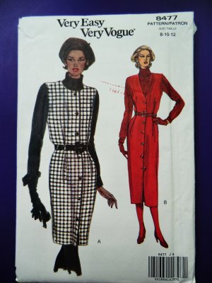 Vogue Pattern # 8477 UNCUT Misses Jumper and Top Size 8 10 12