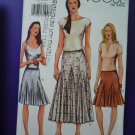 Vogue Pattern # 7302 UNCUT Misses Fancy Flared Skirt Size 14 16 18