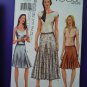Vogue Pattern # 7302 UNCUT Misses Fancy Flared Skirt Size 14 16 18