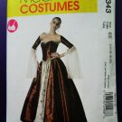 McCalls Pattern # 6343 UNCUT Misses Costume Renaissance Costume Long Skirt Corset Size 14 16 18 20