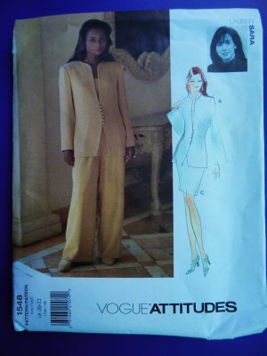 Vogue Pattern # 1548 UNCUT Misses Jacket Top Skirt Pants Size 18 20 22