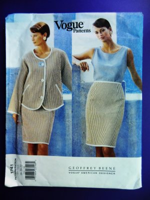 SOLD! Vogue Pattern # 1741 UNCUT Misses Designer Series Jacket Top Skirt Size 18 20 22