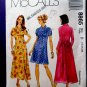 McCalls Pattern# 8865 UNCUT Misses Dress Variations Sleeves Length Size 12 14 16