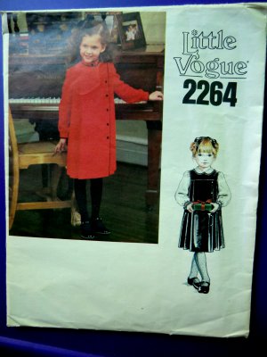 Vogue Pattern # 2264 UNCUT Girls Dress Jumper Blouse Size 4