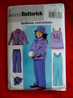 Butterick Pattern # 4335 UNCUT Girls Jacket Jumper Jumpsuit Size 6 7 8