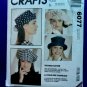 McCalls Pattern # 6077 UNCUT Misses Hat / Hats Mad Hatter ALL Sizes