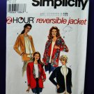Simplicity Pattern # 7109 UNCUT Misses Reversible Jacket Size Large XL