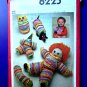 Simplicity Pattern # 8225 UNCUT Toy Package Doll Owl Dog Clown Caterpillar