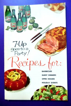 Vintage 1961 7-UP GOES TO A PARTY Recipe Booklet