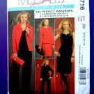 McCalls Pattern # 5716 UNCUT Wardrobe Lined Jacket Dress Pants Size 8 10 12 14