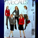 McCalls Pattern # 5482 UNCUT Misses Wardrobe Jacket Pants Skirt in sizes 14, 16, 18 and 20.