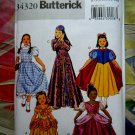 Butterick Pattern # B 4320 UNCUT Girls Child Costume Dorothy  Size 7 8 10 12 14