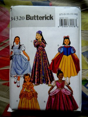 Misses Wizard of Oz Dorothy, Glinda, Witch Costume Pattern 14-22