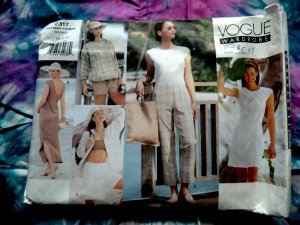 Vogue Pattern # 2317 UNCUT Misses Wardrobe Top Pants Dress Size 18 20 22