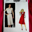 Vogue Pattern # 8030 UNCUT Misses Dress/Jumper Pleats Size 14
