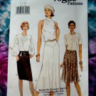 Vogue Pattern # 9431 UNCUT Misses Bias Lined Skirt Size 6 8 10