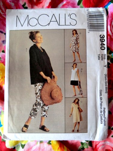 McCalls Pattern #3940 Misses Maternity Top Pants Size XS Small Medium