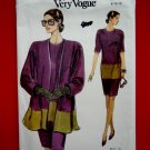 Very Easy Vogue Pattern # 8137 UNCUT Misses Dress Jacket Size 8 10 12