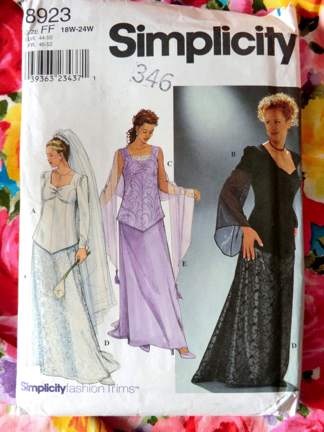 Simplicity Pattern 8923 UNCUT Misses Womens Special Occasion Top Long