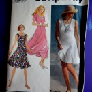 Simplicity Pattern # 7278 UNCUT Misses Summer Dress Flared Skirt or Culottes Size 8 10 12 14 16