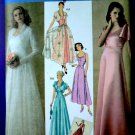 Simplicity Pattern # 4270 UNCUT Misses Gown Wedding Dress Retro 1930’s Size 6 8 10 12 14 16