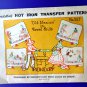 Vintage Embroidery Transfer Pattern OLD MEXICO Towel Ends Days of the Week # 927