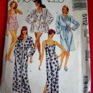 McCalls Pattern # 5112 UNCUT Misses Robe Nightgown Size 18 20