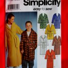 Simplicity Pattern # 9941 UNCUT Girls Boys Robe Size 12 14 16