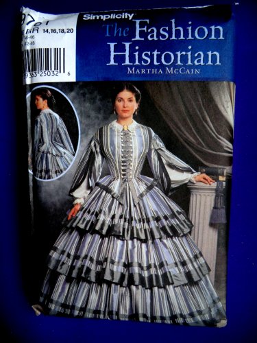 Simplicity Costume Pattern # 9761 UNCUT Misses Civil War Dress Size 14 16 18 20