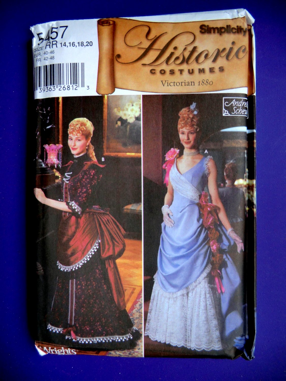 Simplicity Pattern # 5457 UNCUT Misses Costume Victorian Gown /Dress ...