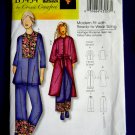 Butterick Pattern # 5434 UNCUT Misses Top Robe Belt Pants Size XS Small Large XL