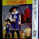 McCalls Pattern # 5214 UNCUT Men’s Costume for a King or Musketeer Size Small Medium Large XL