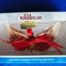 It's a Wonderful Life Rare Ornament ~ Angel WINGS with Bell Porcelain ~ Rare!