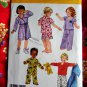 Simplicity Pattern # 3584 UNCUT Toddler Pajamas Robe Size 1/2 1 2 3 4