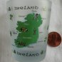 Map of Ireland Frosted Shamrock Shot Glass