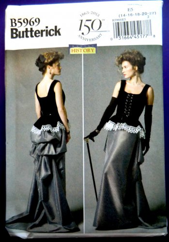 Butterick Pattern # 5969 UNCUT Misses Costume Gibson Girl Size 8 10 12 14 16