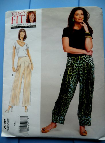 Vogue Pattern #1307 UNCUT Misses Pants Pleats Sandra Betzina Designer Small Med Large