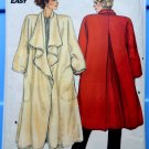 Butterick Pattern # 3476 Misses Dramatic Loose Fitting Unlined A-Line Coat Size 8 10 12