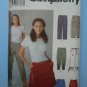 Simplicity Pattern # 5102 UNCUT Misses Pants Mini Skirt Size 12 14 16 18