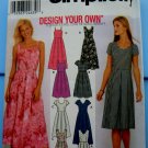Simplicity Pattern # 9559 UNCUT Misses Summer Dress Neckline Sleeve Variations Size 14 16 18 20