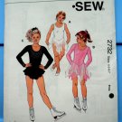 Kwik Sew Pattern # 2732 UNCUT Girls Leotard STRETCH KNITS ONLY Size 4 5 6 7 Skating