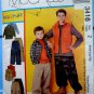 McCalls Pattern # 3416 UNCUT Boys Shirt Vest Pull-On Pants Size Medium Large XL