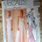 McCalls Pattern # 9681 UNCUT Misses Lined Gown and Scarf Size 10 12 14