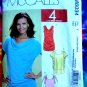 McCalls Pattern # 6034 UNCUT Top Blouse STRETCH KNITS Size XS (extra small), Small and Medium