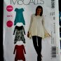 McCalls Pattern # 6398 UNCUT Misses Tunic Variations STRETCH KNITS ONLY Size 8 10 12 14 16