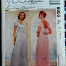 McCalls Pattern # 8836 UNCUT Misses Special Occasion Long Dress Size 10 12 14