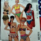 McCalls Pattern # 4890 UNCUT Misses Bikini Top Bottom Variations Size 14 ONLY Stretch Knits