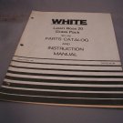 White Lawn Boss 20 Grass Pack Parts Catalog and Instruction Manual.
